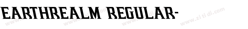 Earthrealm Regular字体转换